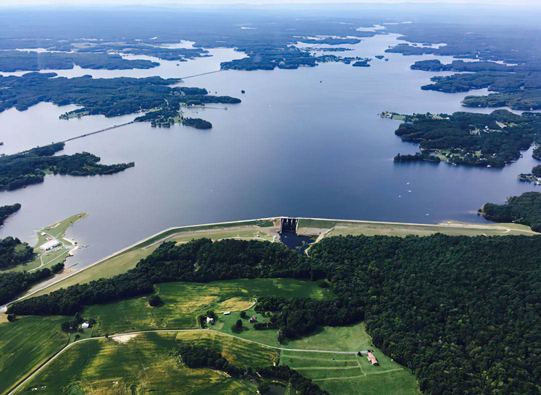 the cove lake anna store - Lake Anna Dam Aerial View Summer