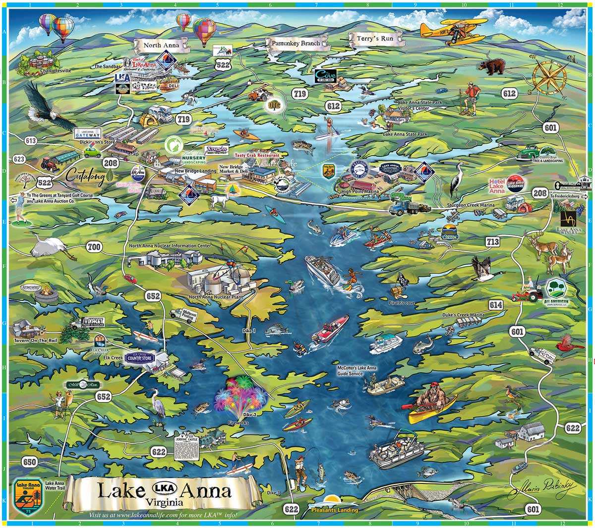 Anna Fishing Map, Lake