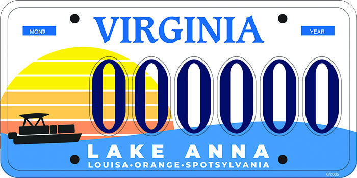 Lake Anna Special License Plate Applications Now Accepted