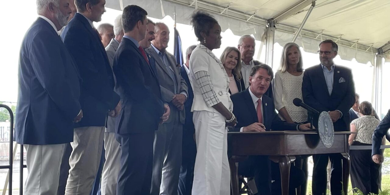 Virginia Governor Signs Ceremonial Bill That Could Bring Small Modular Reactors To Lake Anna