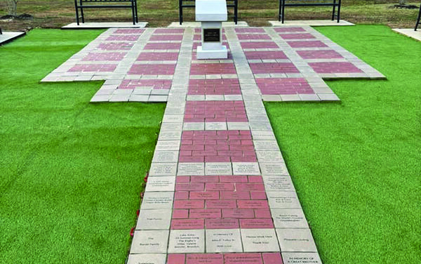 Station 8 Patio Commemorates Donors With Bricks And Benches