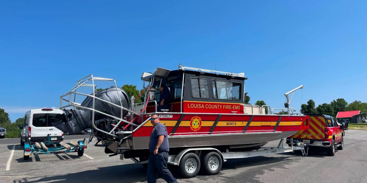 Louisa County’s New Fire/Rescue Boat Making Waves At Lake
